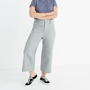 Madewell Emmett Crop Wide Leg pants, army green